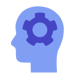 Icon Head with gear Icon Head with gear